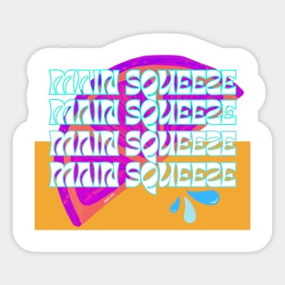 Orange Main Squeeze Graphic Tee Sticker